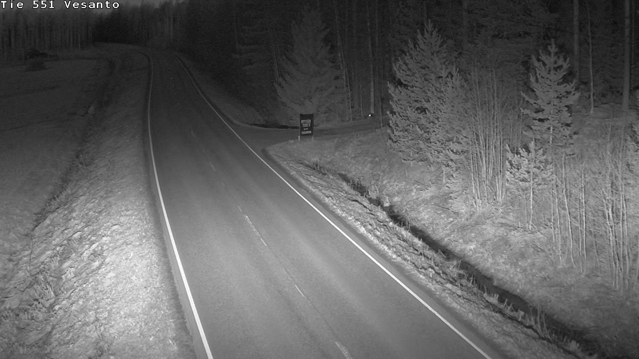 Weather Camera Image Väg 551 Vesanto Löttökorpi, Vesanto, Pohjois-Savo