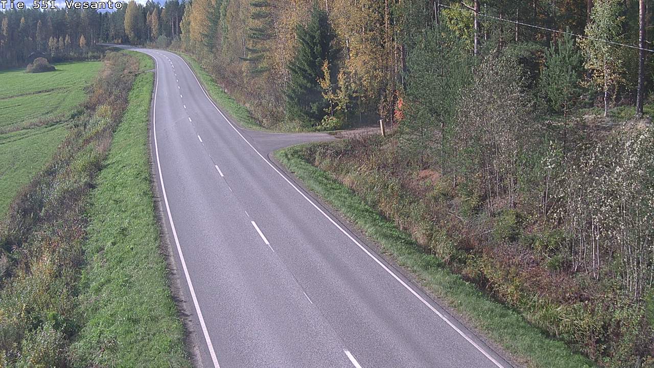 Weather Camera Image Road 551 Vesanto Löttökorpi, Vesanto, Pohjois-Savo