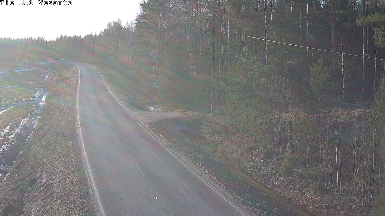 Weather Camera Image Road 551 Vesanto Löttökorpi, Vesanto, Pohjois-Savo