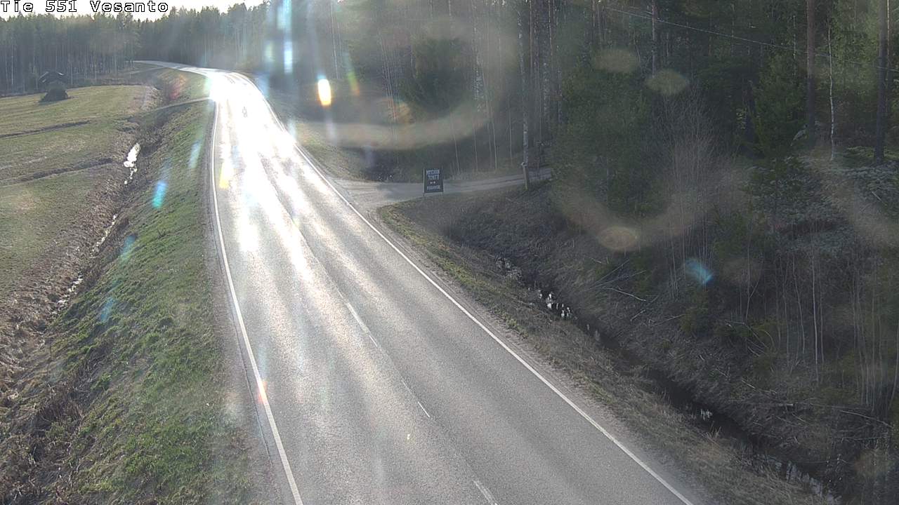 Weather Camera Image Väg 551 Vesanto Löttökorpi, Vesanto, Pohjois-Savo