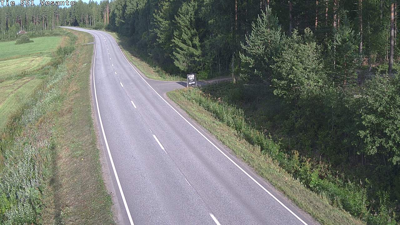 Weather Camera Image Väg 551 Vesanto Löttökorpi, Vesanto, Pohjois-Savo