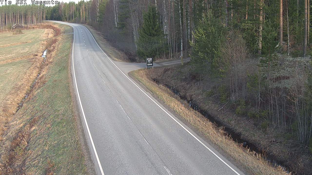 Weather Camera Image Väg 551 Vesanto Löttökorpi, Vesanto, Pohjois-Savo