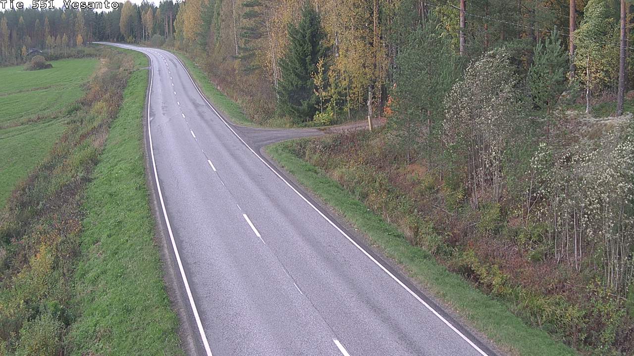 Weather Camera Image Road 551 Vesanto Löttökorpi, Vesanto, Pohjois-Savo
