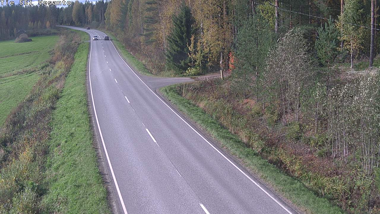 Weather Camera Image Road 551 Vesanto Löttökorpi, Vesanto, Pohjois-Savo