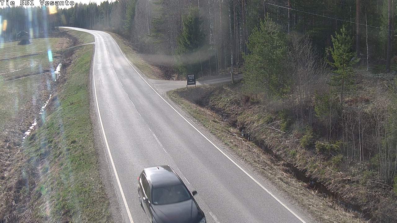 Weather Camera Image Väg 551 Vesanto Löttökorpi, Vesanto, Pohjois-Savo