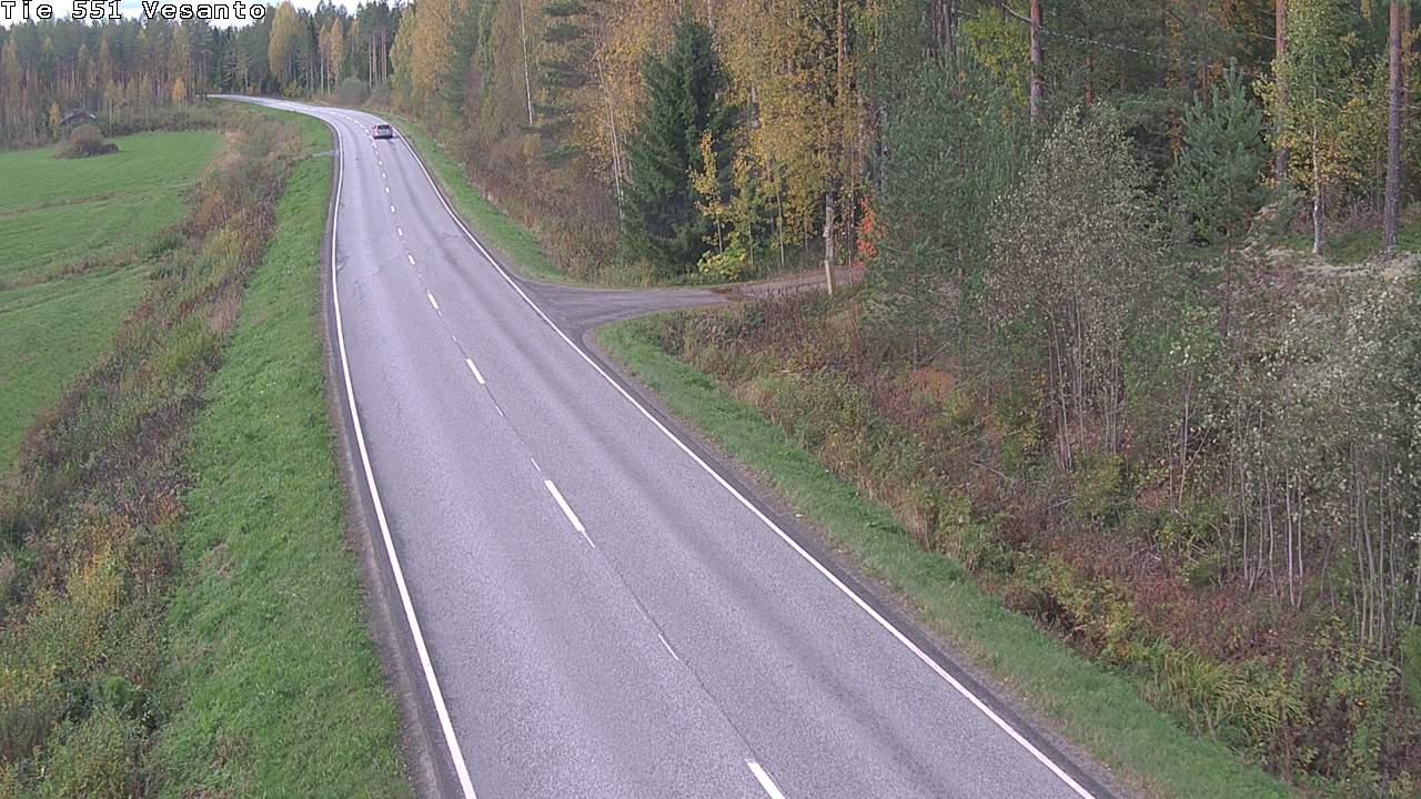 Weather Camera Image Road 551 Vesanto Löttökorpi, Vesanto, Pohjois-Savo