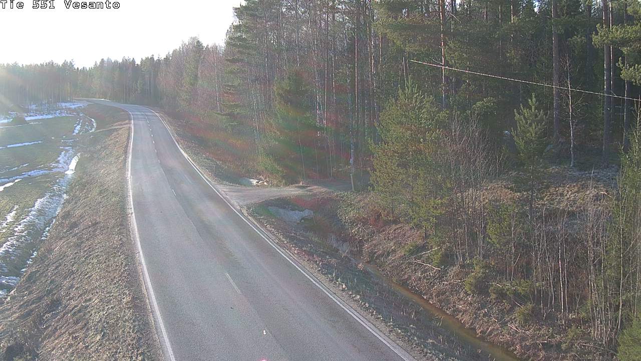 Weather Camera Image Road 551 Vesanto Löttökorpi, Vesanto, Pohjois-Savo