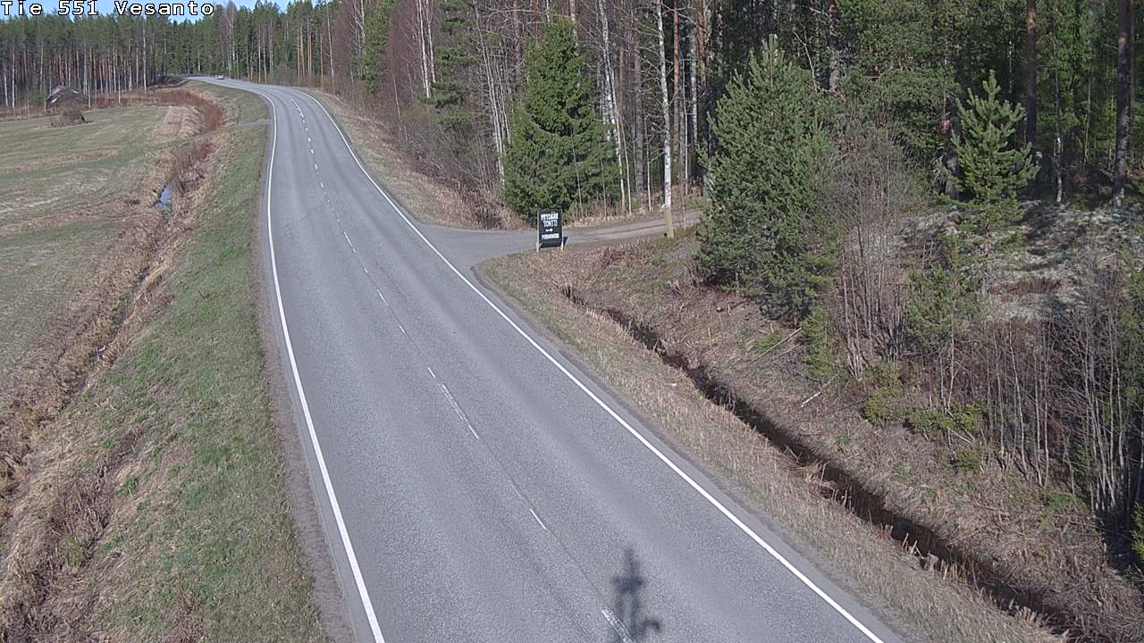 Weather Camera Image Väg 551 Vesanto Löttökorpi, Vesanto, Pohjois-Savo