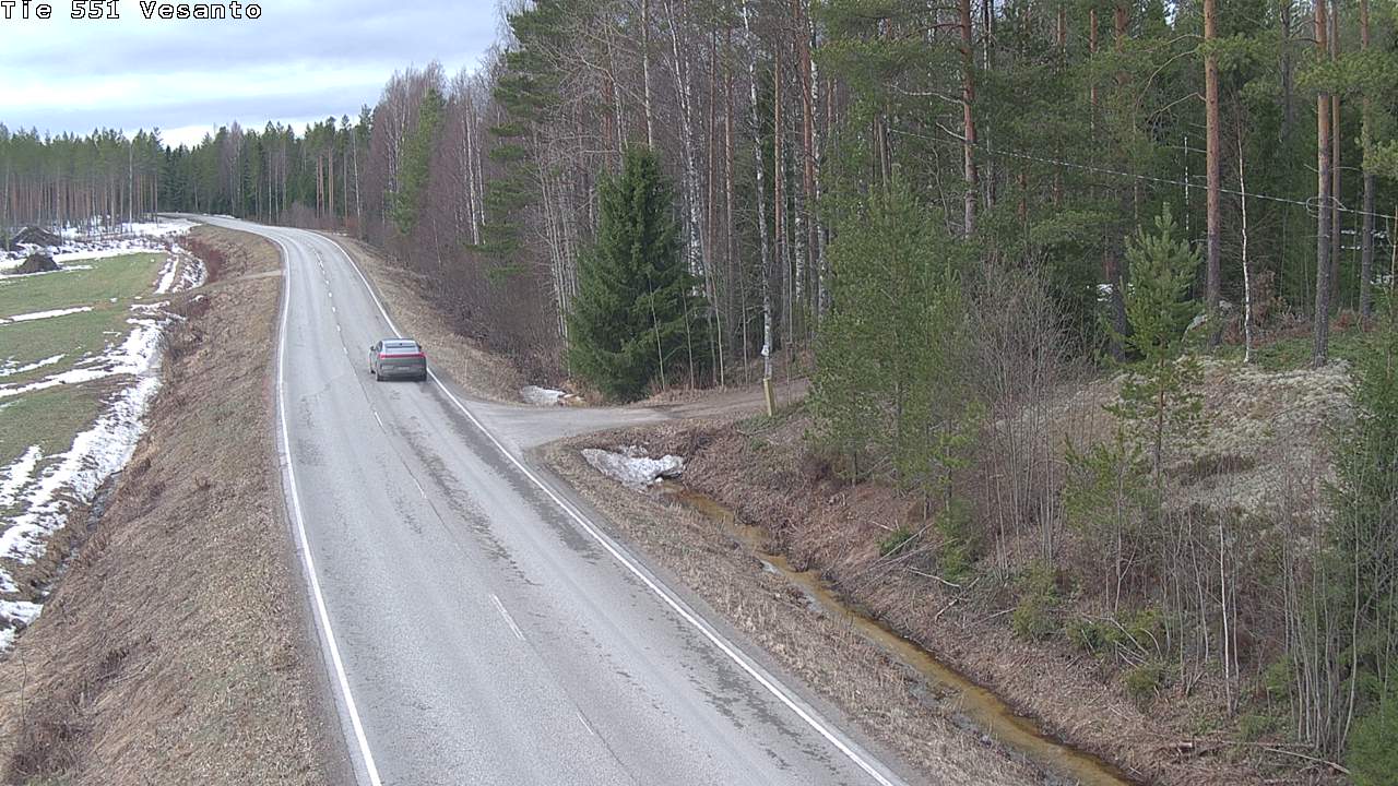 Weather Camera Image Väg 551 Vesanto Löttökorpi, Vesanto, Pohjois-Savo