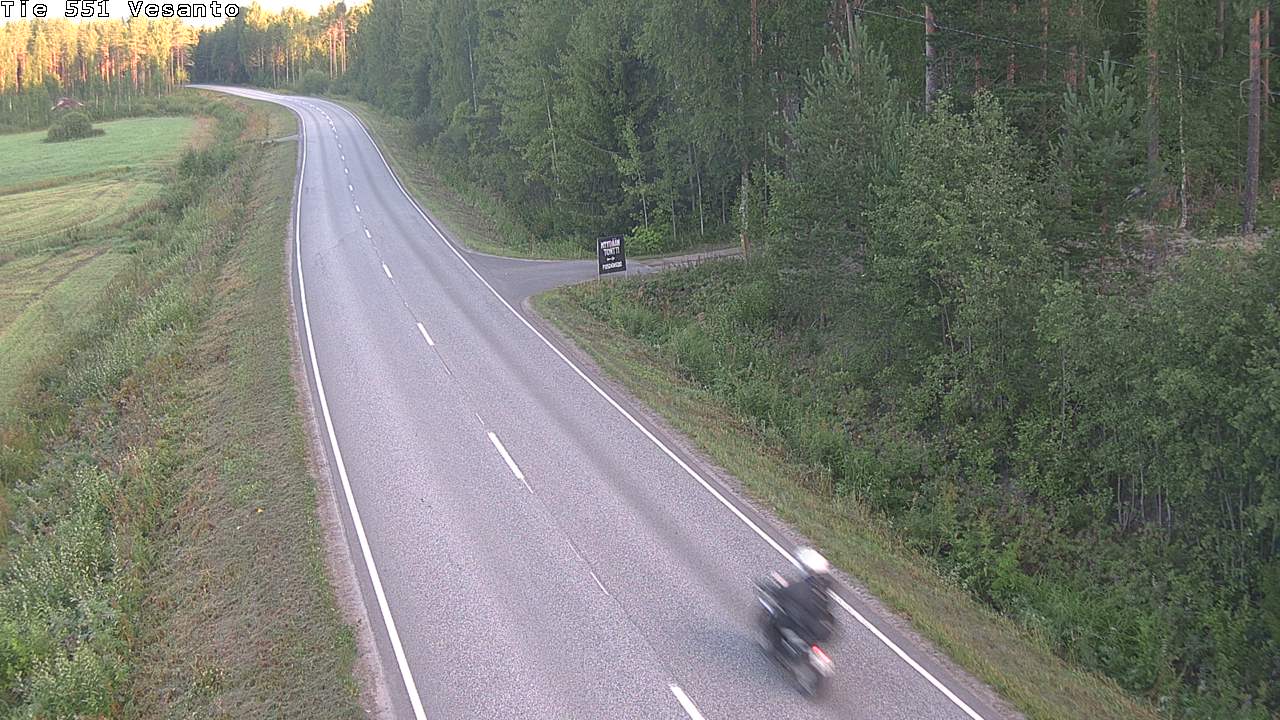 Weather Camera Image Väg 551 Vesanto Löttökorpi, Vesanto, Pohjois-Savo