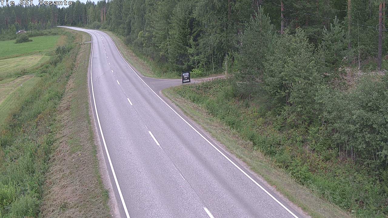 Weather Camera Image Väg 551 Vesanto Löttökorpi, Vesanto, Pohjois-Savo