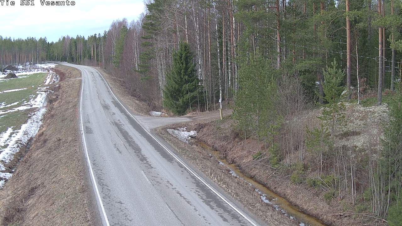Weather Camera Image Väg 551 Vesanto Löttökorpi, Vesanto, Pohjois-Savo