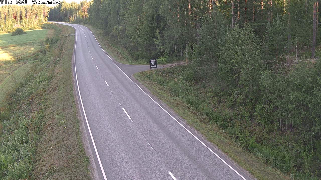 Weather Camera Image Väg 551 Vesanto Löttökorpi, Vesanto, Pohjois-Savo