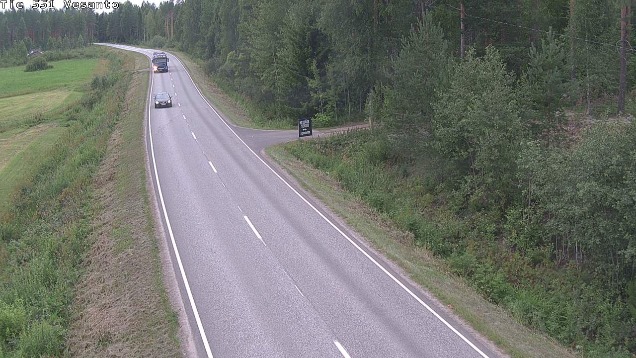 Weather Camera Image Road 551 Vesanto Löttökorpi, Vesanto, Pohjois-Savo