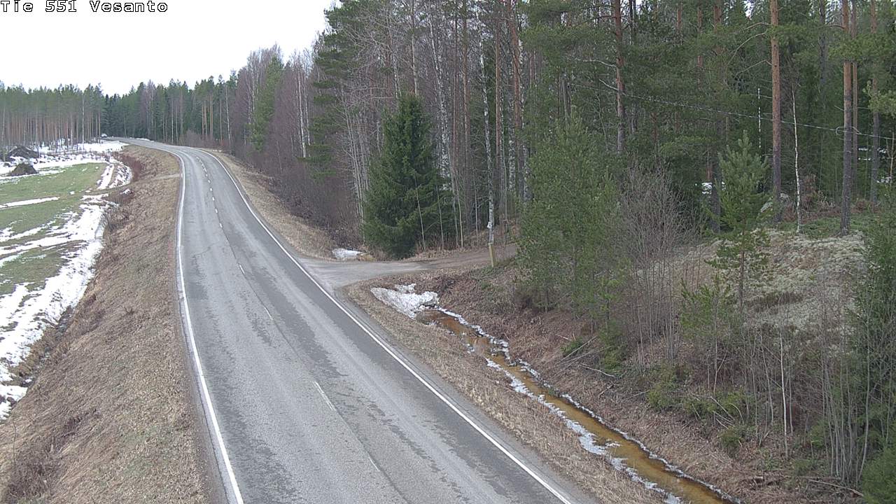 Weather Camera Image Väg 551 Vesanto Löttökorpi, Vesanto, Pohjois-Savo