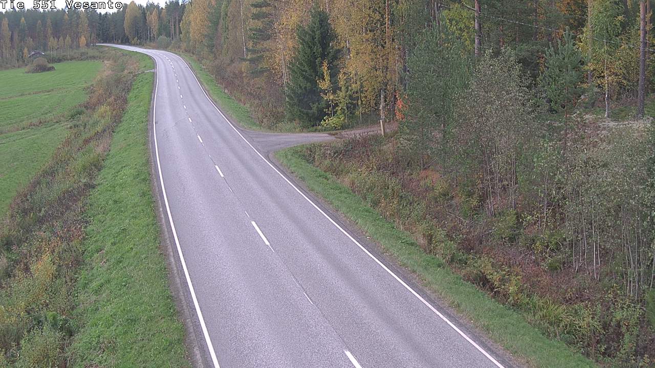 Weather Camera Image Road 551 Vesanto Löttökorpi, Vesanto, Pohjois-Savo