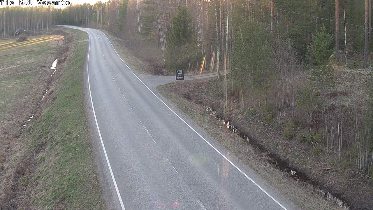 Weather Camera Image Väg 551 Vesanto Löttökorpi, Vesanto, Pohjois-Savo