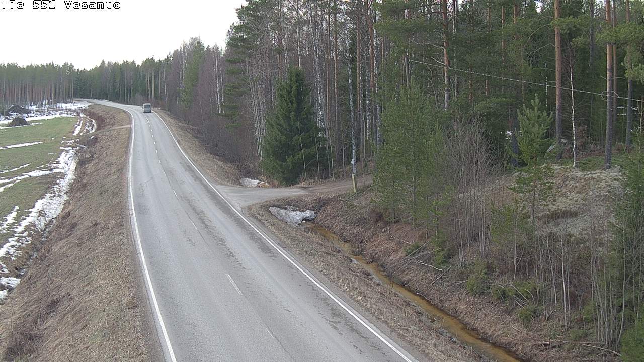 Weather Camera Image Väg 551 Vesanto Löttökorpi, Vesanto, Pohjois-Savo