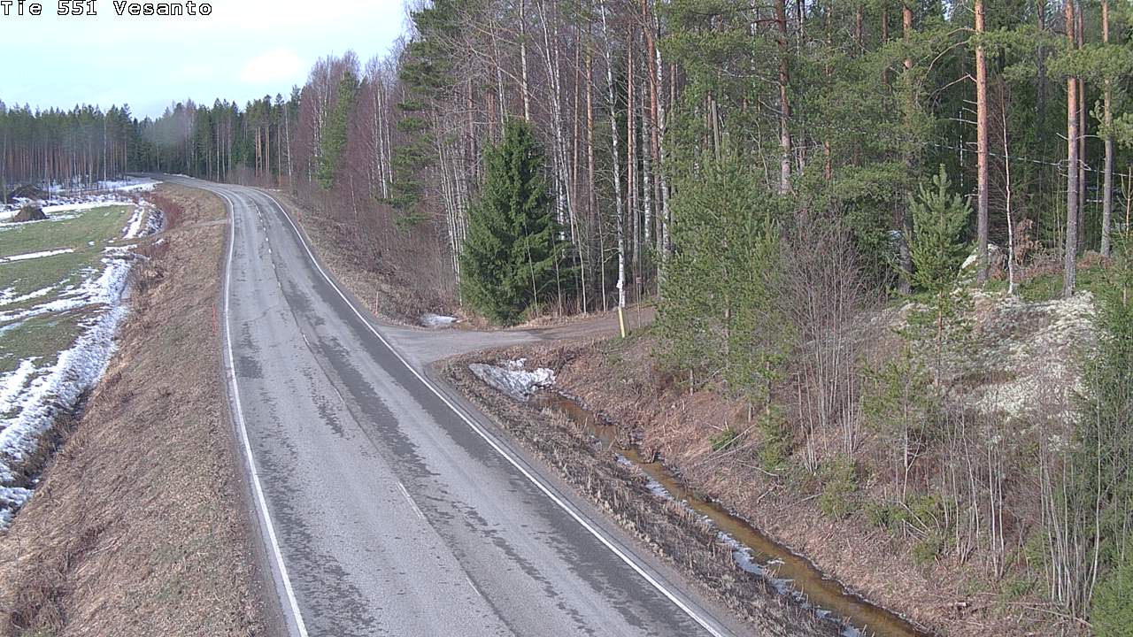 Weather Camera Image Väg 551 Vesanto Löttökorpi, Vesanto, Pohjois-Savo