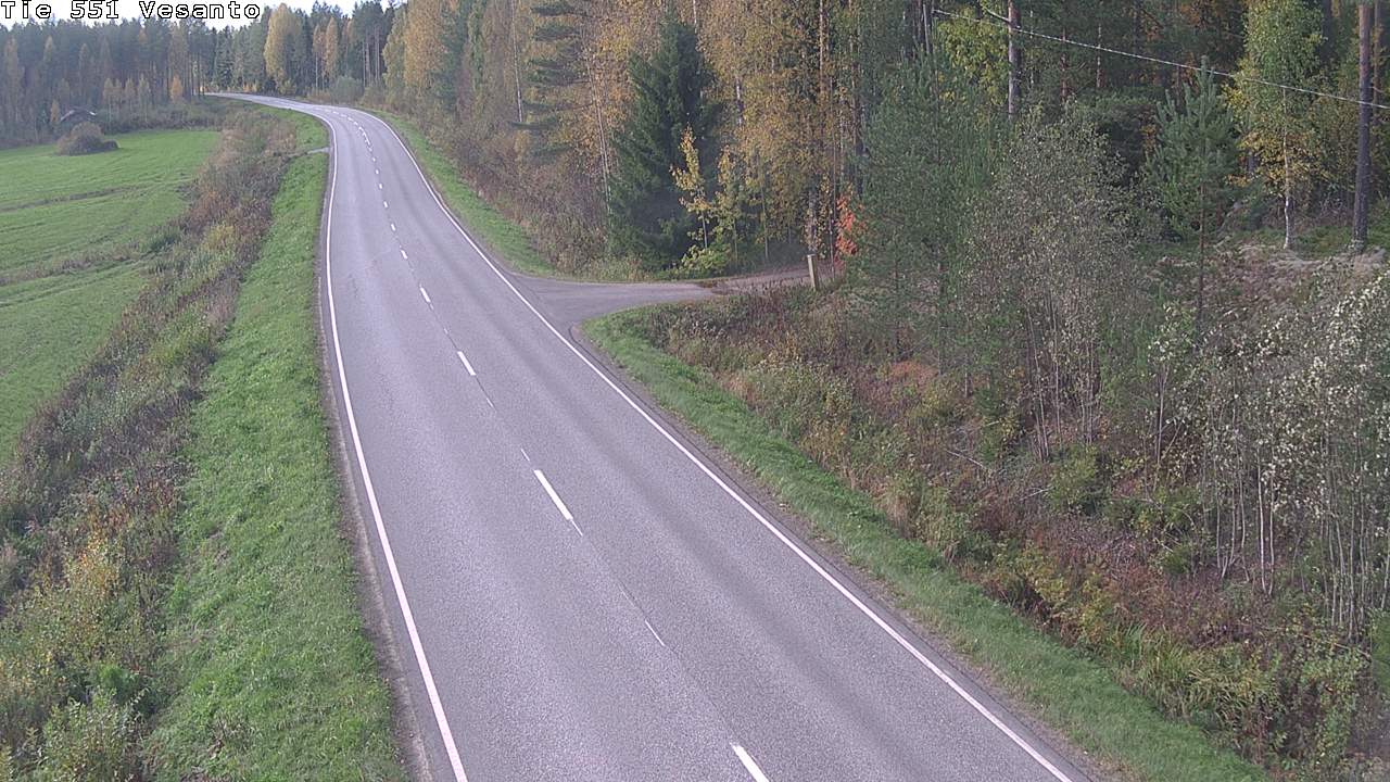Weather Camera Image Road 551 Vesanto Löttökorpi, Vesanto, Pohjois-Savo