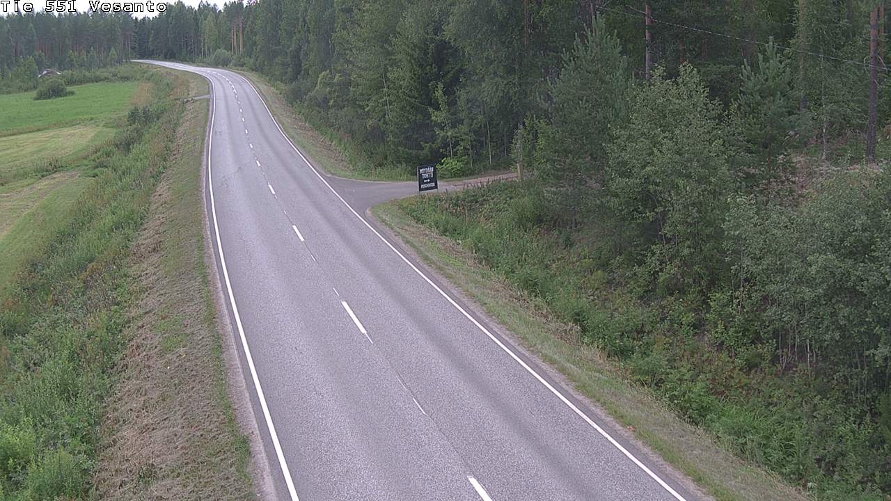 Weather Camera Image Väg 551 Vesanto Löttökorpi, Vesanto, Pohjois-Savo