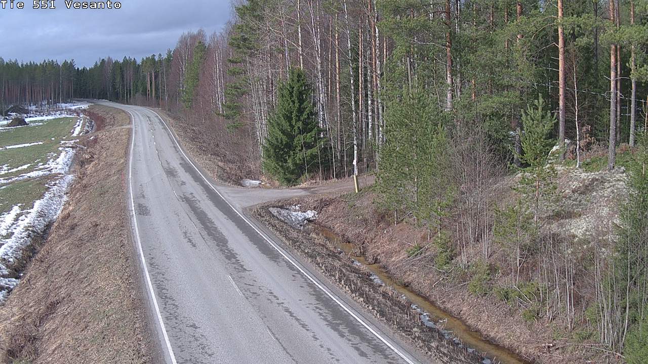 Weather Camera Image Väg 551 Vesanto Löttökorpi, Vesanto, Pohjois-Savo