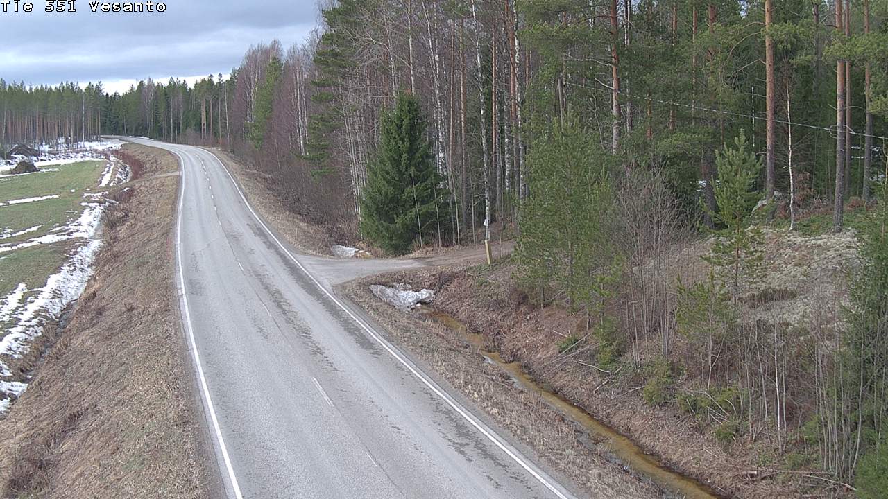 Weather Camera Image Väg 551 Vesanto Löttökorpi, Vesanto, Pohjois-Savo