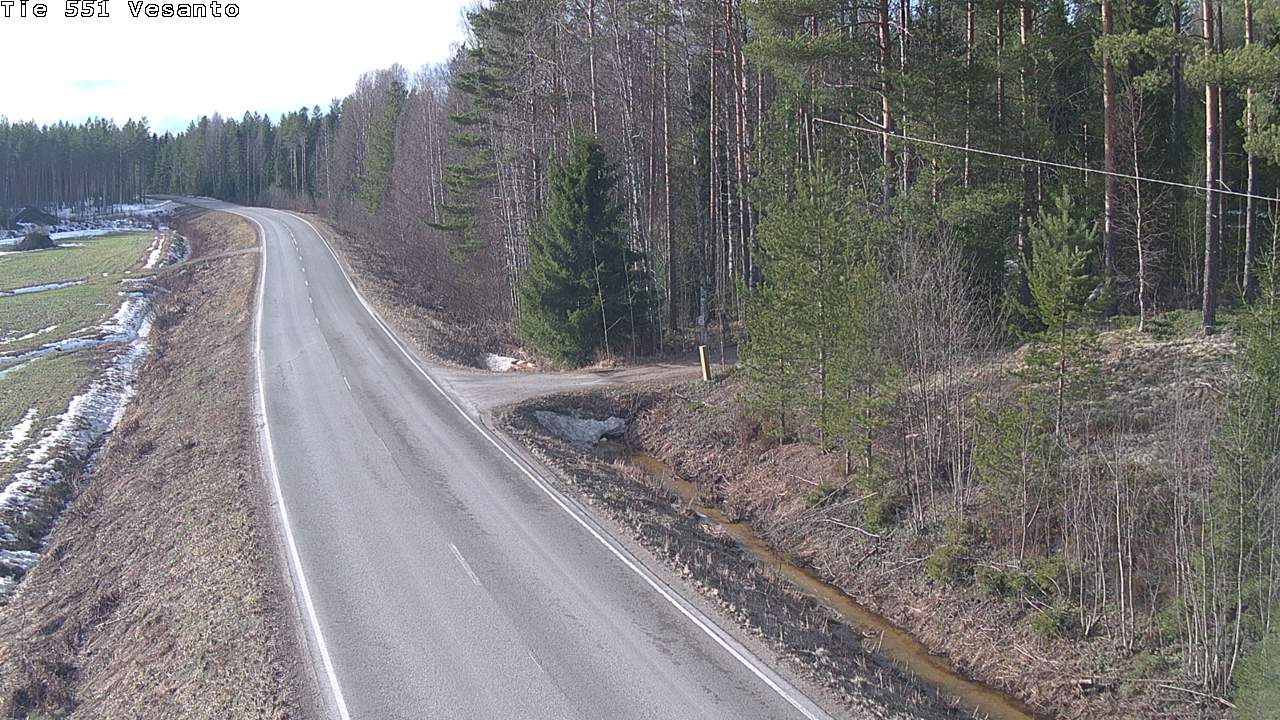 Weather Camera Image Väg 551 Vesanto Löttökorpi, Vesanto, Pohjois-Savo