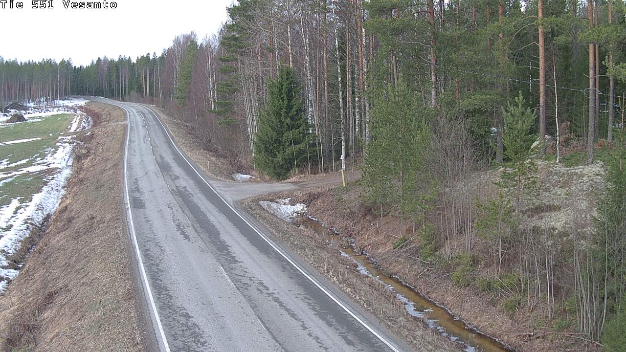 Weather Camera Image Väg 551 Vesanto Löttökorpi, Vesanto, Pohjois-Savo