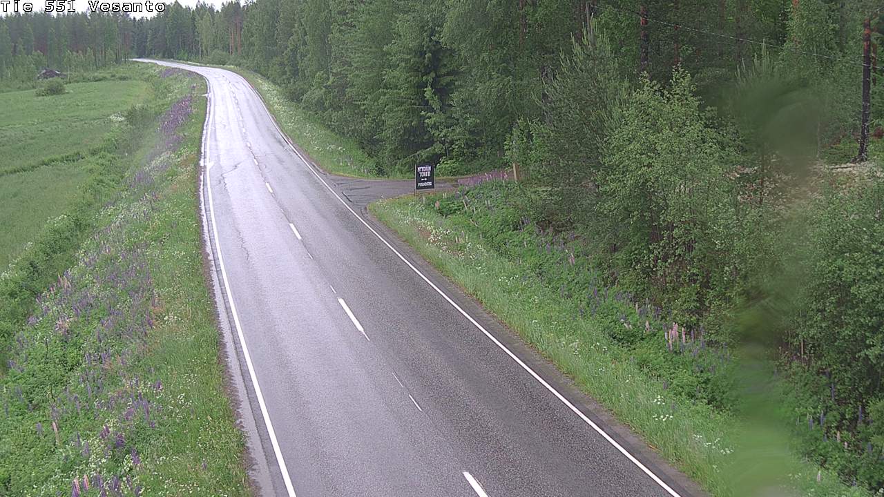 Weather Camera Image Väg 551 Vesanto Löttökorpi, Vesanto, Pohjois-Savo