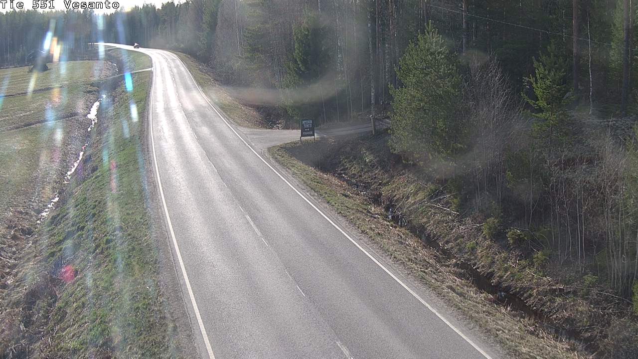 Weather Camera Image Väg 551 Vesanto Löttökorpi, Vesanto, Pohjois-Savo