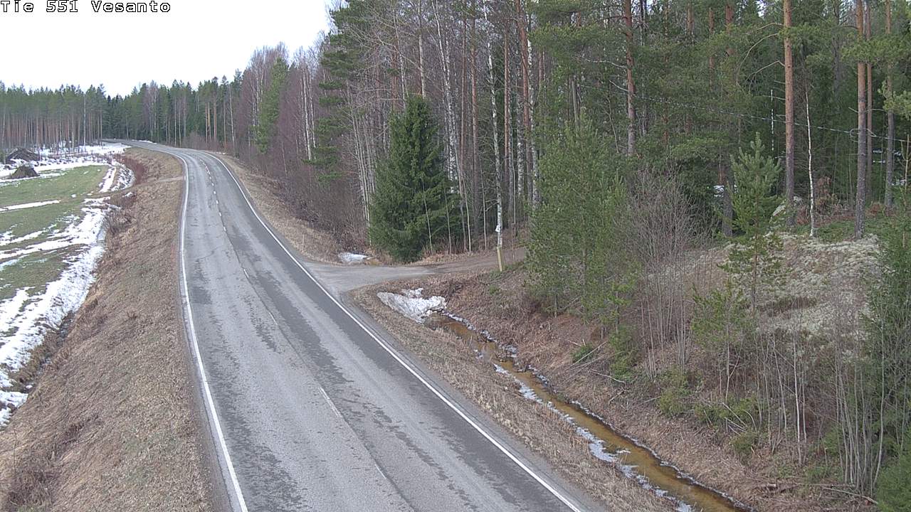 Weather Camera Image Väg 551 Vesanto Löttökorpi, Vesanto, Pohjois-Savo