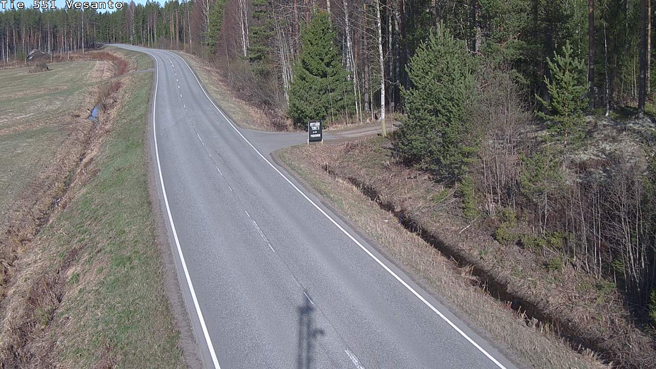 Weather Camera Image Väg 551 Vesanto Löttökorpi, Vesanto, Pohjois-Savo