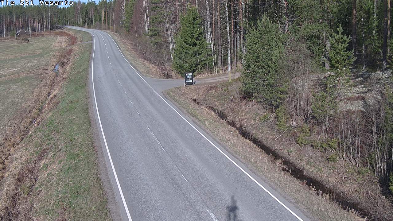 Weather Camera Image Väg 551 Vesanto Löttökorpi, Vesanto, Pohjois-Savo