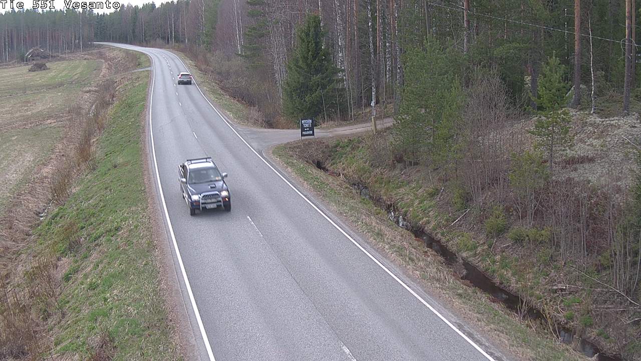 Weather Camera Image Road 551 Vesanto Löttökorpi, Vesanto, Pohjois-Savo