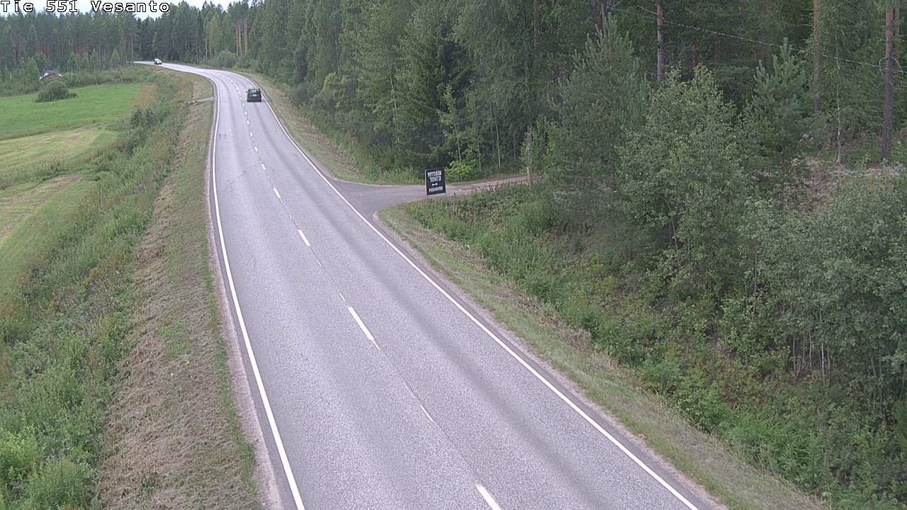 Weather Camera Image Road 551 Vesanto Löttökorpi, Vesanto, Pohjois-Savo