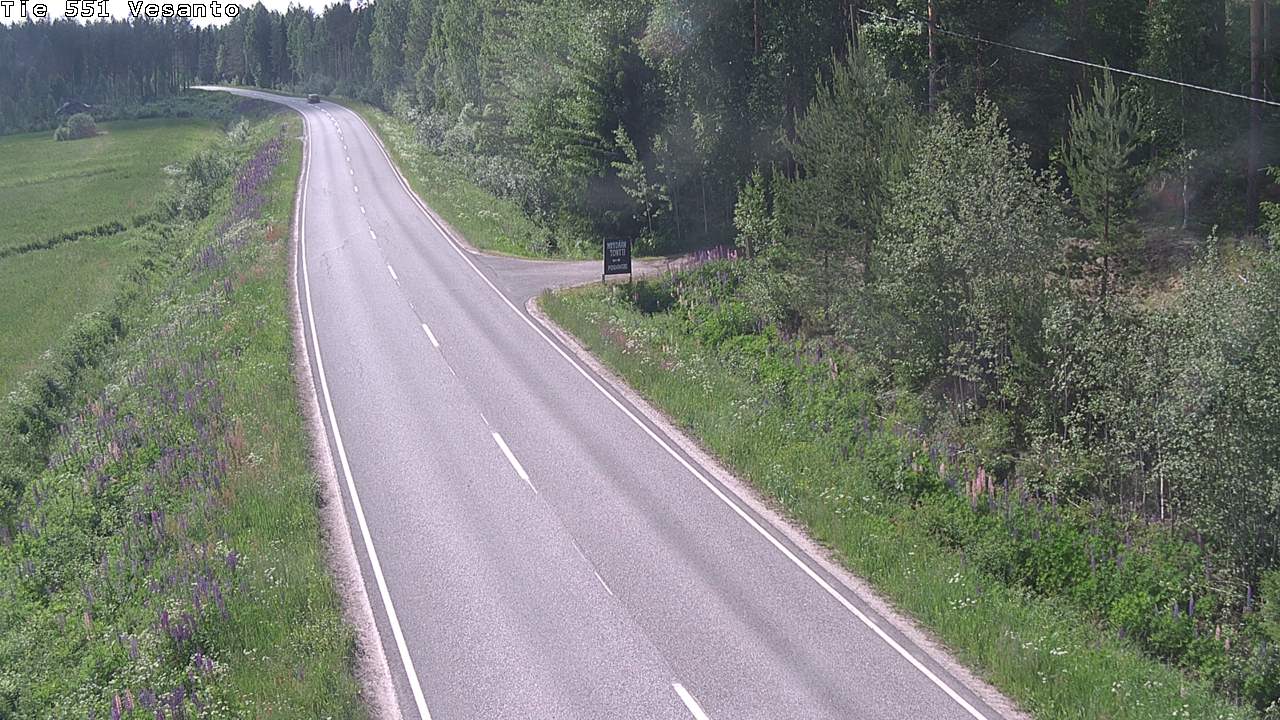 Kelikamerat Kuva Tie 551 Vesanto Löttökorpi, Vesanto, Pohjois-Savo