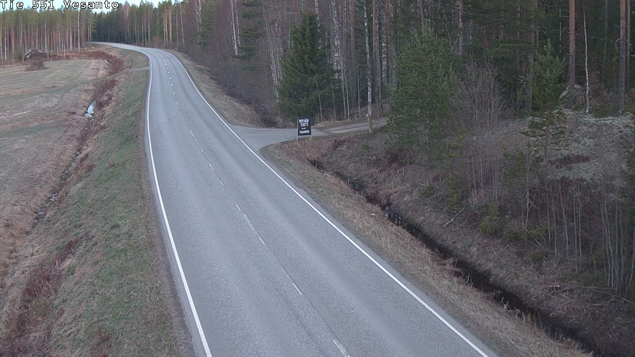 Weather Camera Image Väg 551 Vesanto Löttökorpi, Vesanto, Pohjois-Savo