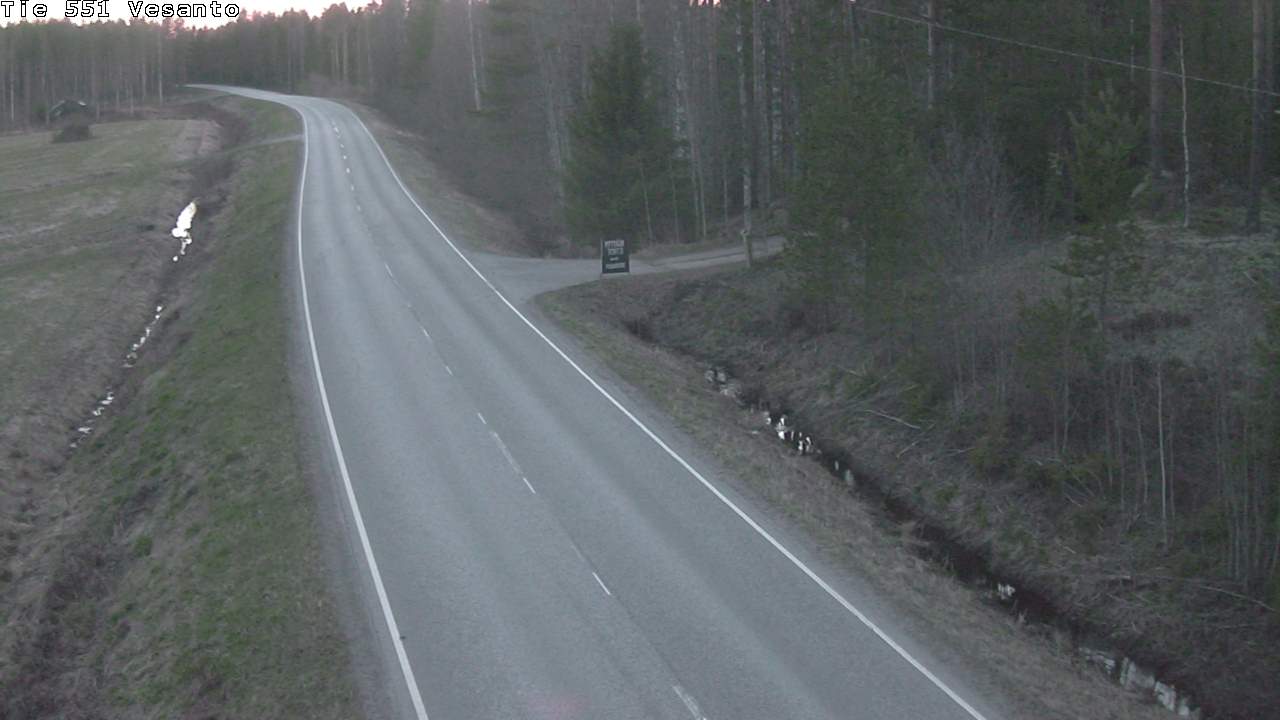 Weather Camera Image Väg 551 Vesanto Löttökorpi, Vesanto, Pohjois-Savo