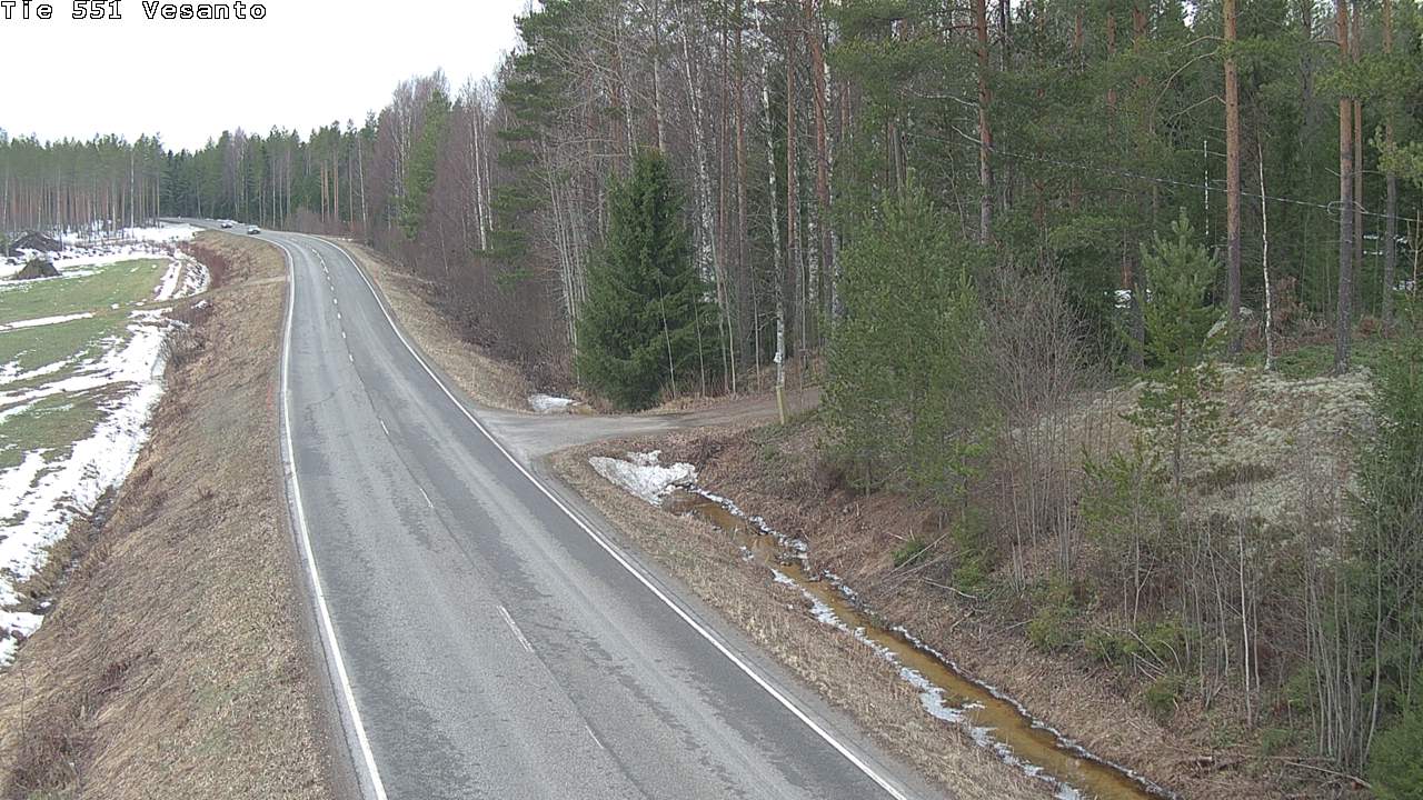 Weather Camera Image Road 551 Vesanto Löttökorpi, Vesanto, Pohjois-Savo