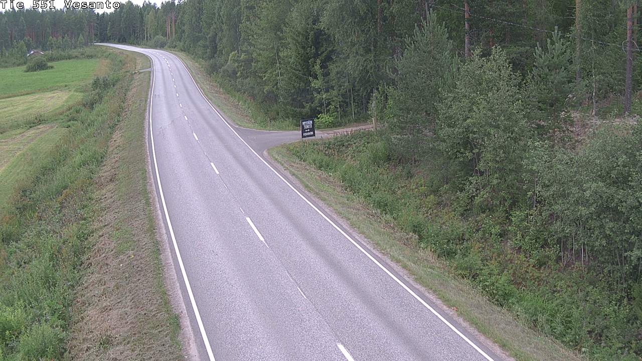 Weather Camera Image Väg 551 Vesanto Löttökorpi, Vesanto, Pohjois-Savo