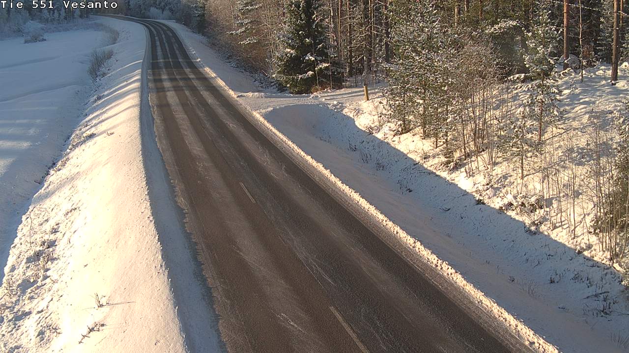 Weather Camera Image Väg 551 Vesanto Löttökorpi, Vesanto, Pohjois-Savo