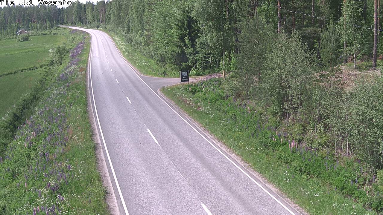 Kelikamerat Kuva Tie 551 Vesanto Löttökorpi, Vesanto, Pohjois-Savo