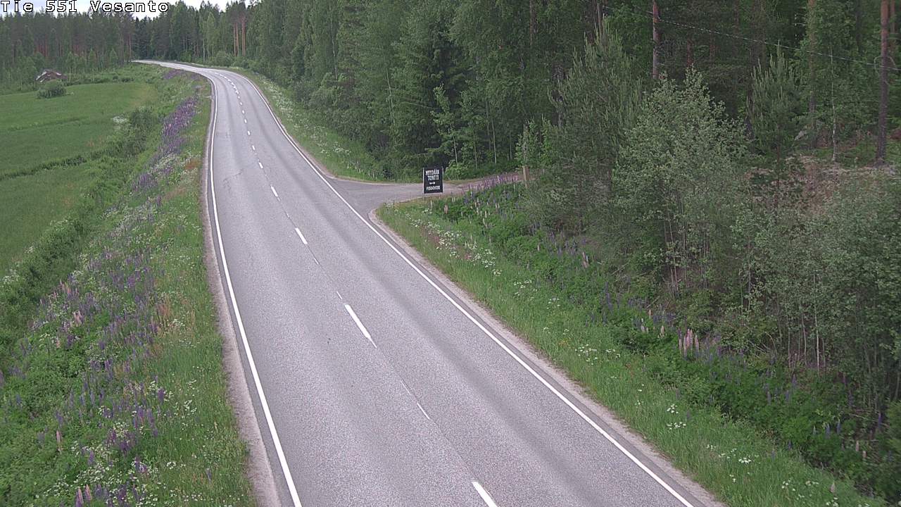 Kelikamerat Kuva Tie 551 Vesanto Löttökorpi, Vesanto, Pohjois-Savo