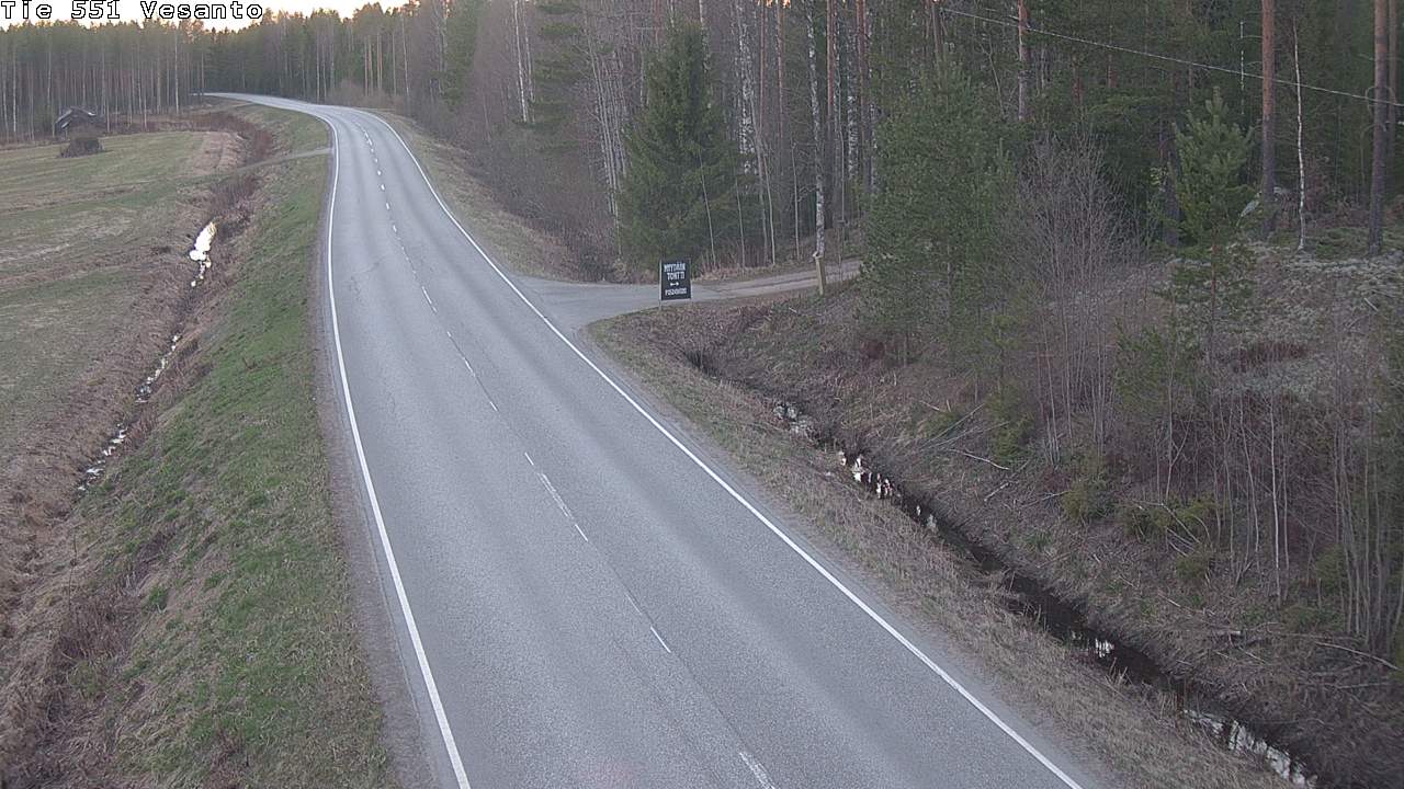 Weather Camera Image Väg 551 Vesanto Löttökorpi, Vesanto, Pohjois-Savo