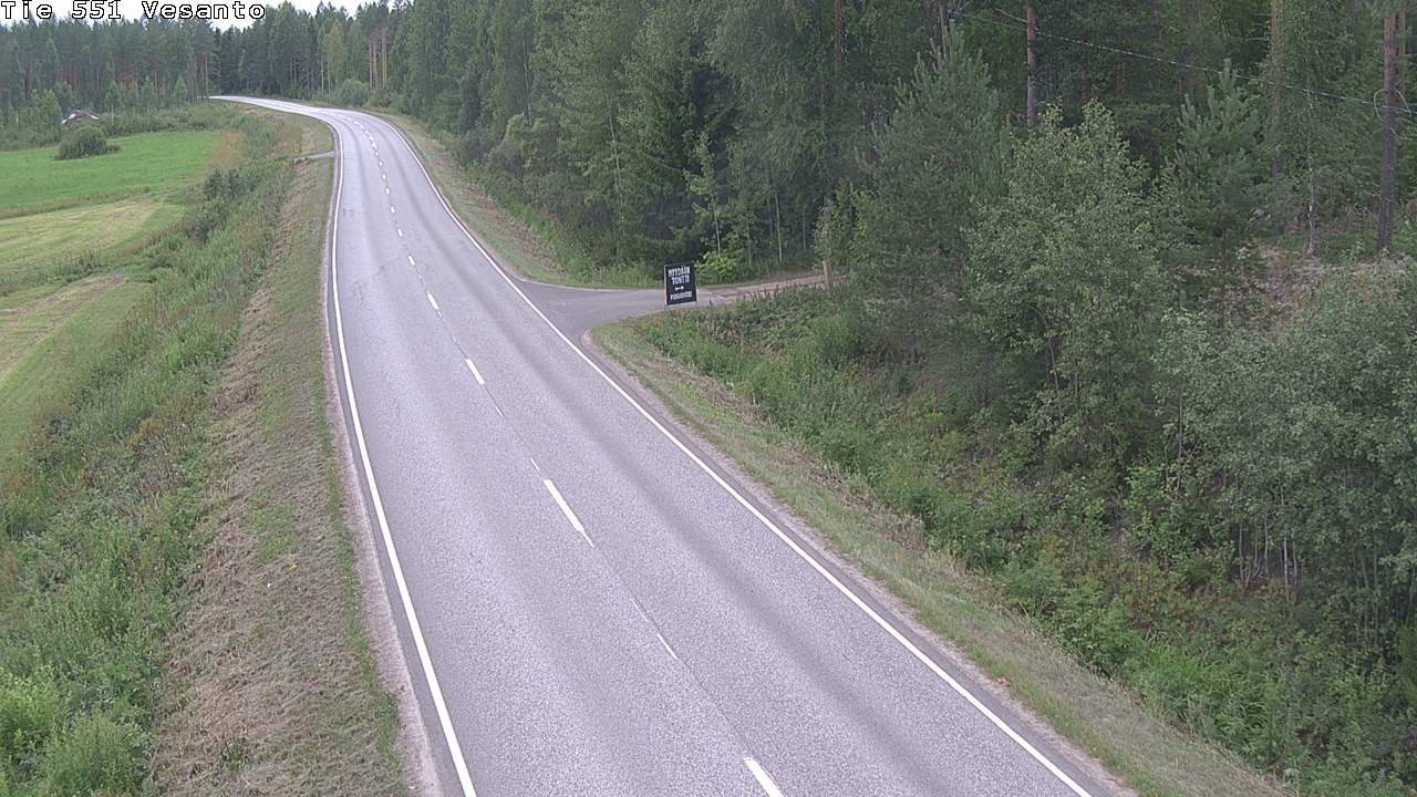 Weather Camera Image Road 551 Vesanto Löttökorpi, Vesanto, Pohjois-Savo