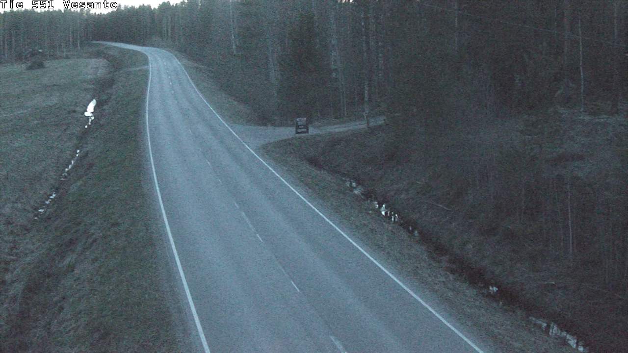 Weather Camera Image Väg 551 Vesanto Löttökorpi, Vesanto, Pohjois-Savo