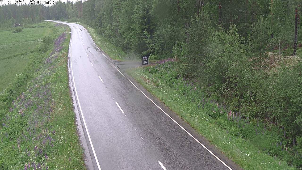 Weather Camera Image Väg 551 Vesanto Löttökorpi, Vesanto, Pohjois-Savo