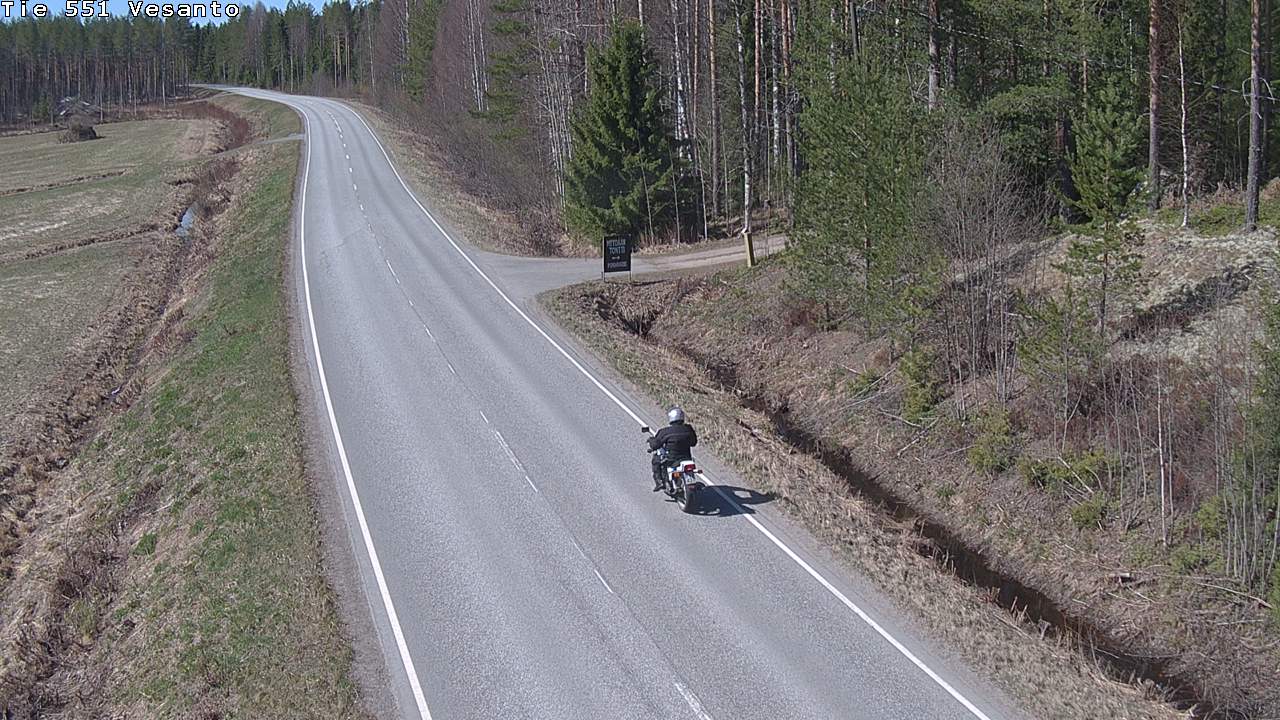 Weather Camera Image Väg 551 Vesanto Löttökorpi, Vesanto, Pohjois-Savo