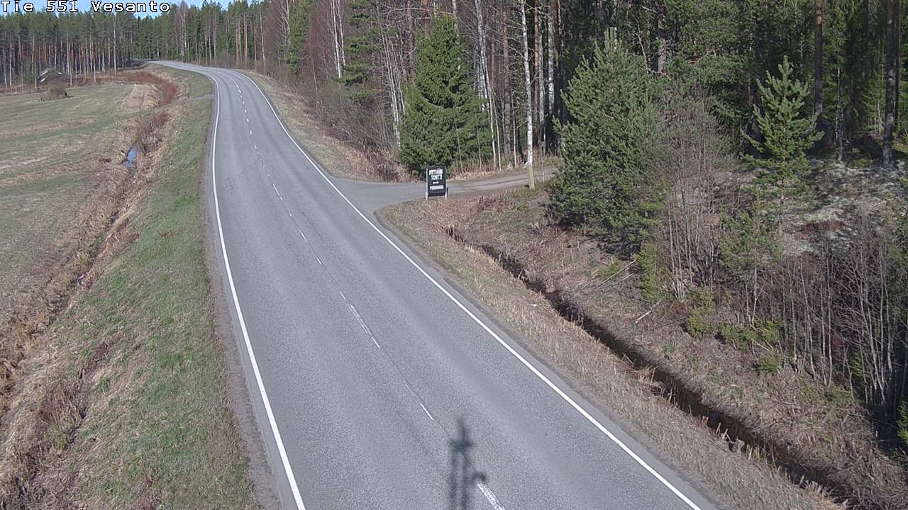 Weather Camera Image Väg 551 Vesanto Löttökorpi, Vesanto, Pohjois-Savo